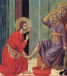 Washing feet - Duccio